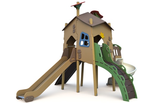 Игровой комплекс 'Домик Бабы Яги' ИКС-1.301